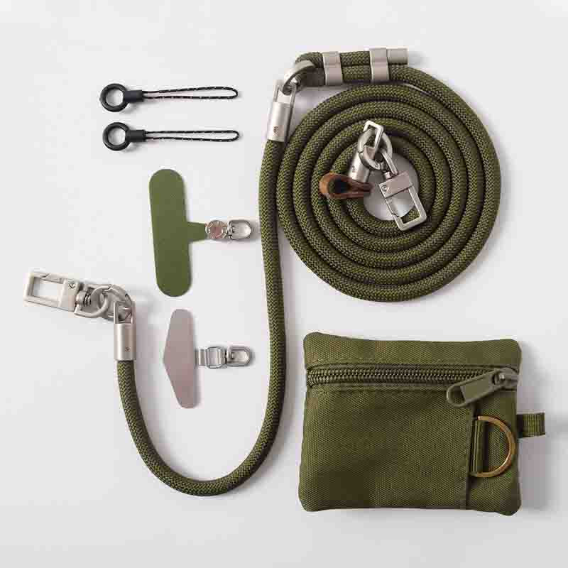 2-in-1 Phone Lanyard Wrist Pouch – Crossbody & Wrist Strap | Adjustable & Sturdy