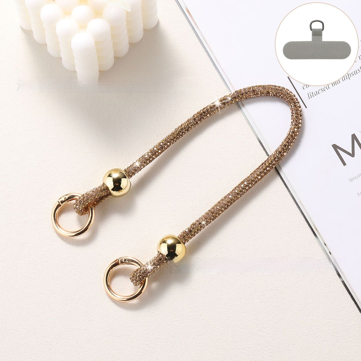 ✨ Luxury Rhinestone Phone Lanyard – Elegant Hands-Free Bling
