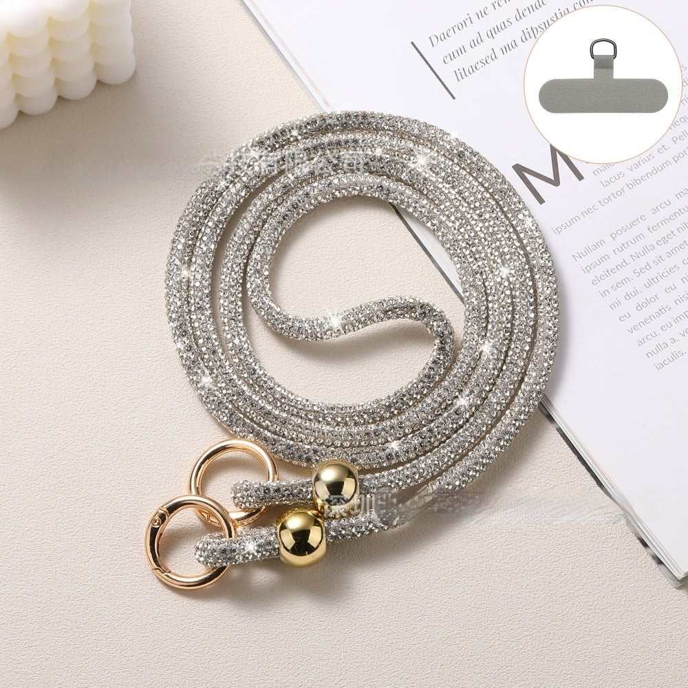 ✨ Luxury Rhinestone Phone Lanyard – Elegant Hands-Free Bling