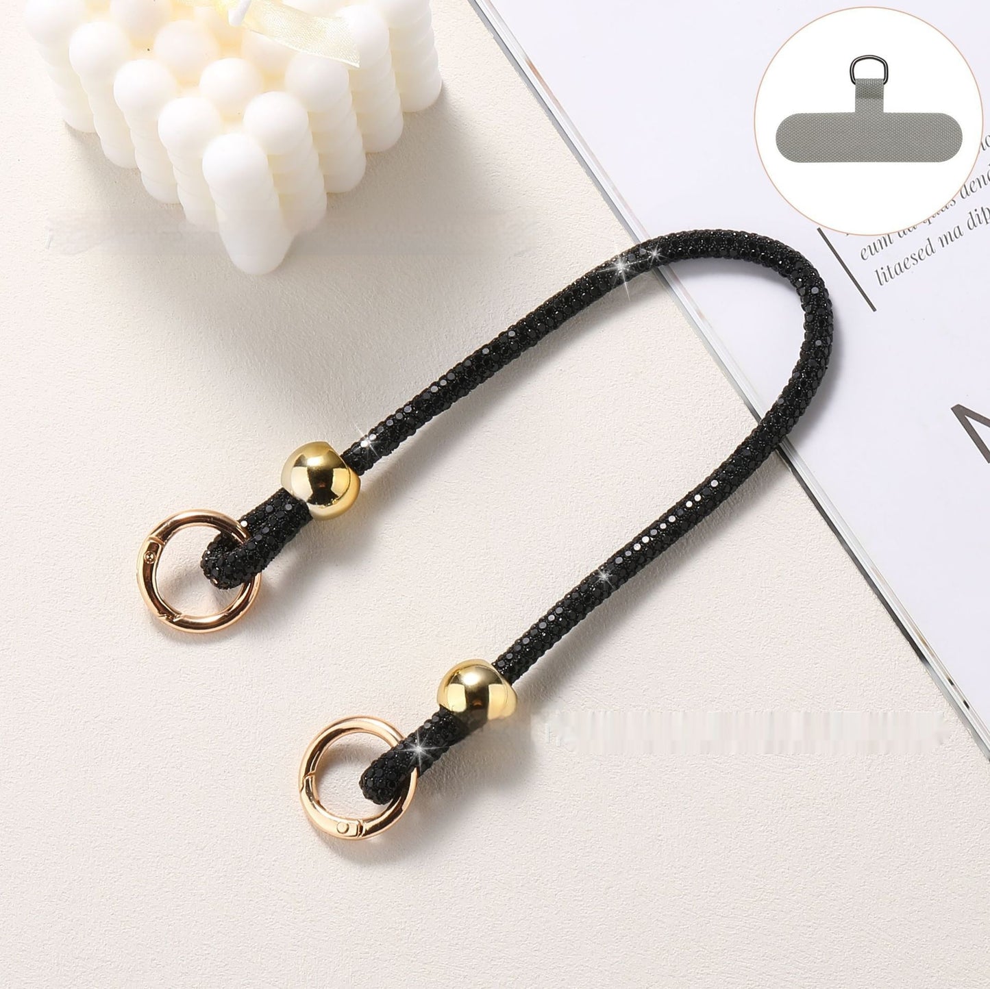 ✨ Luxury Rhinestone Phone Lanyard – Elegant Hands-Free Bling