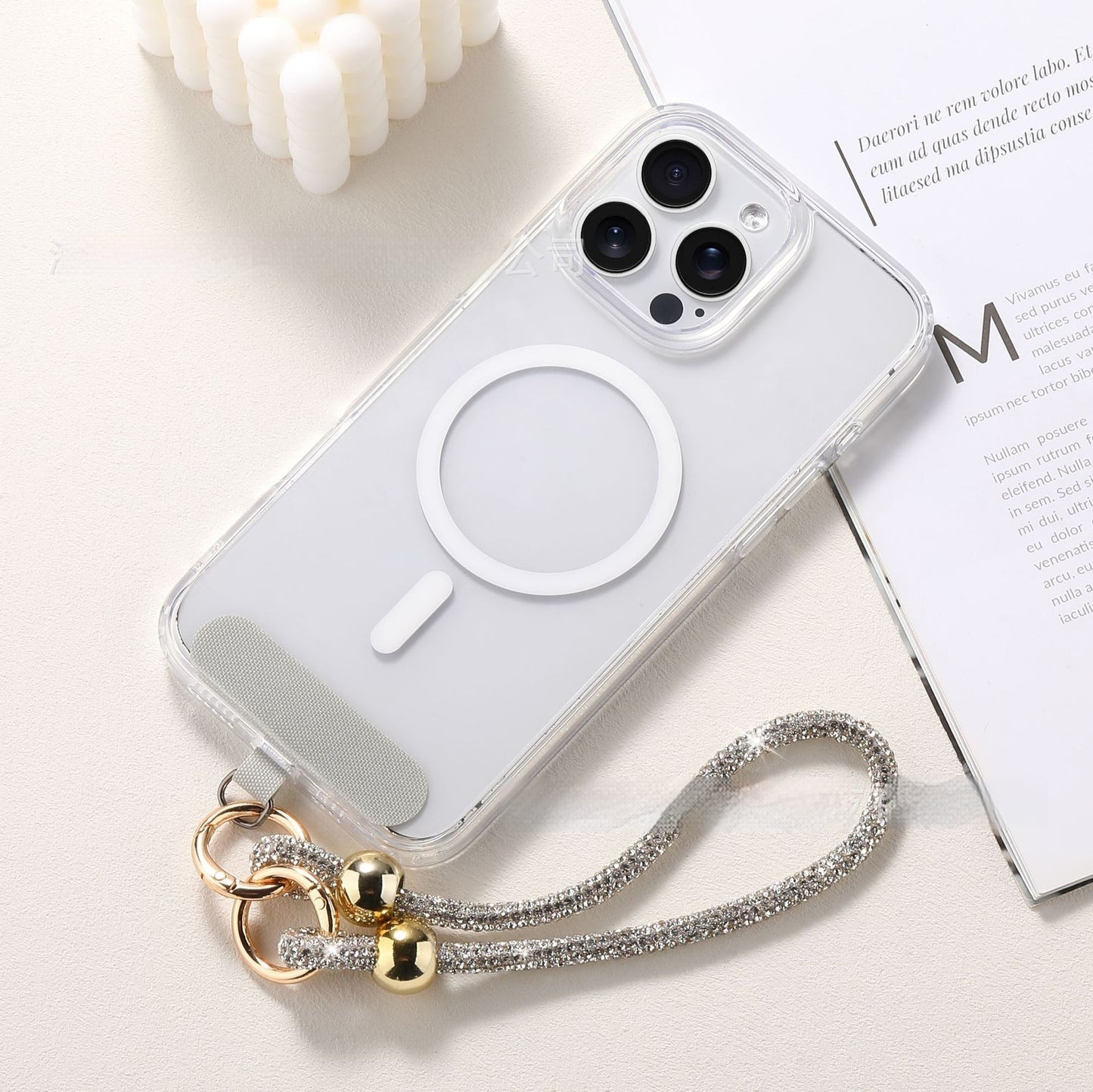 ✨ Luxury Rhinestone Phone Lanyard – Elegant Hands-Free Bling