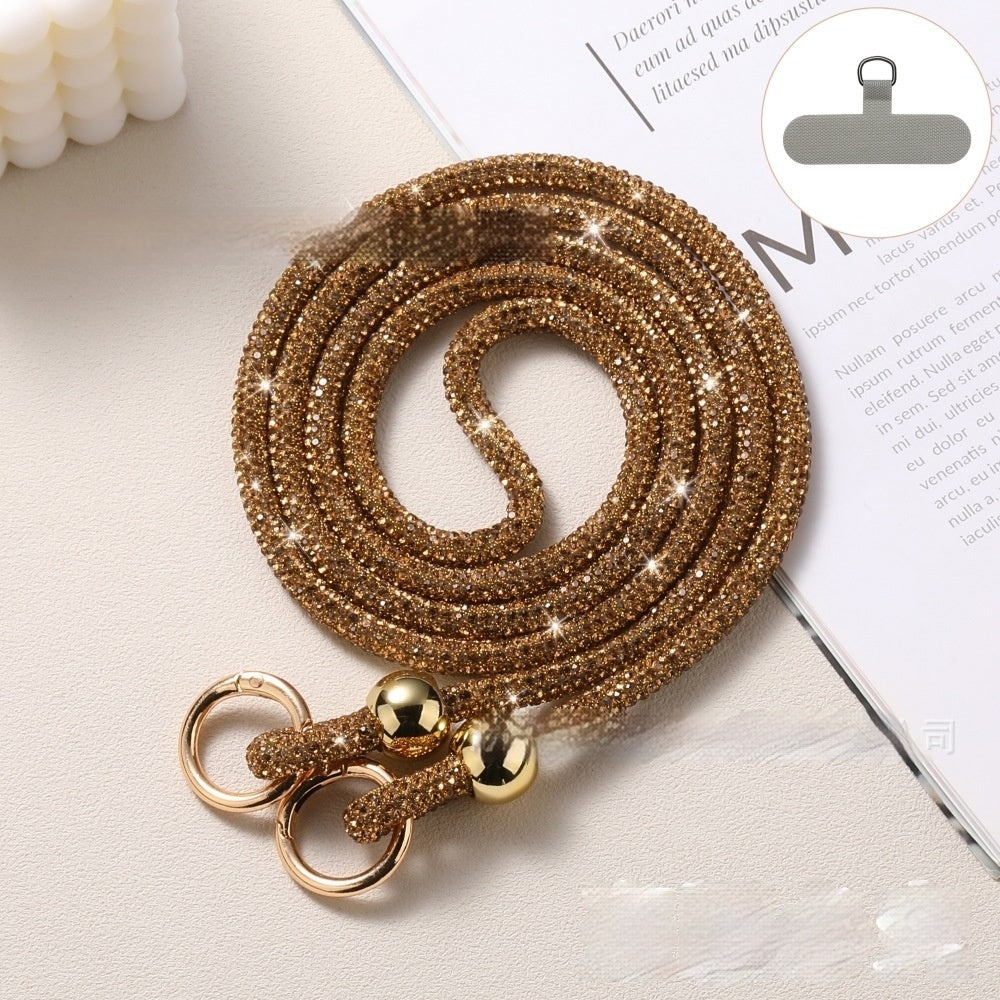✨ Luxury Rhinestone Phone Lanyard – Elegant Hands-Free Bling