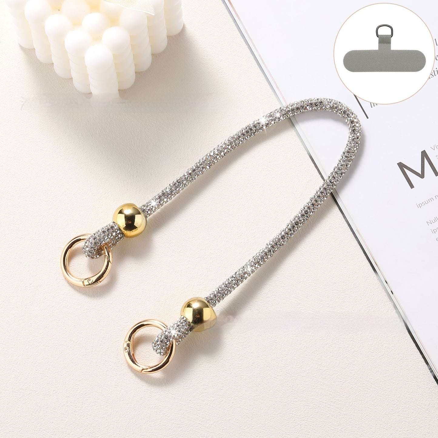 ✨ Luxury Rhinestone Phone Lanyard – Elegant Hands-Free Bling