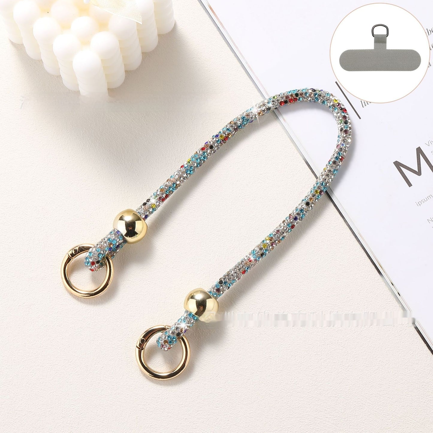 ✨ Luxury Rhinestone Phone Lanyard – Elegant Hands-Free Bling