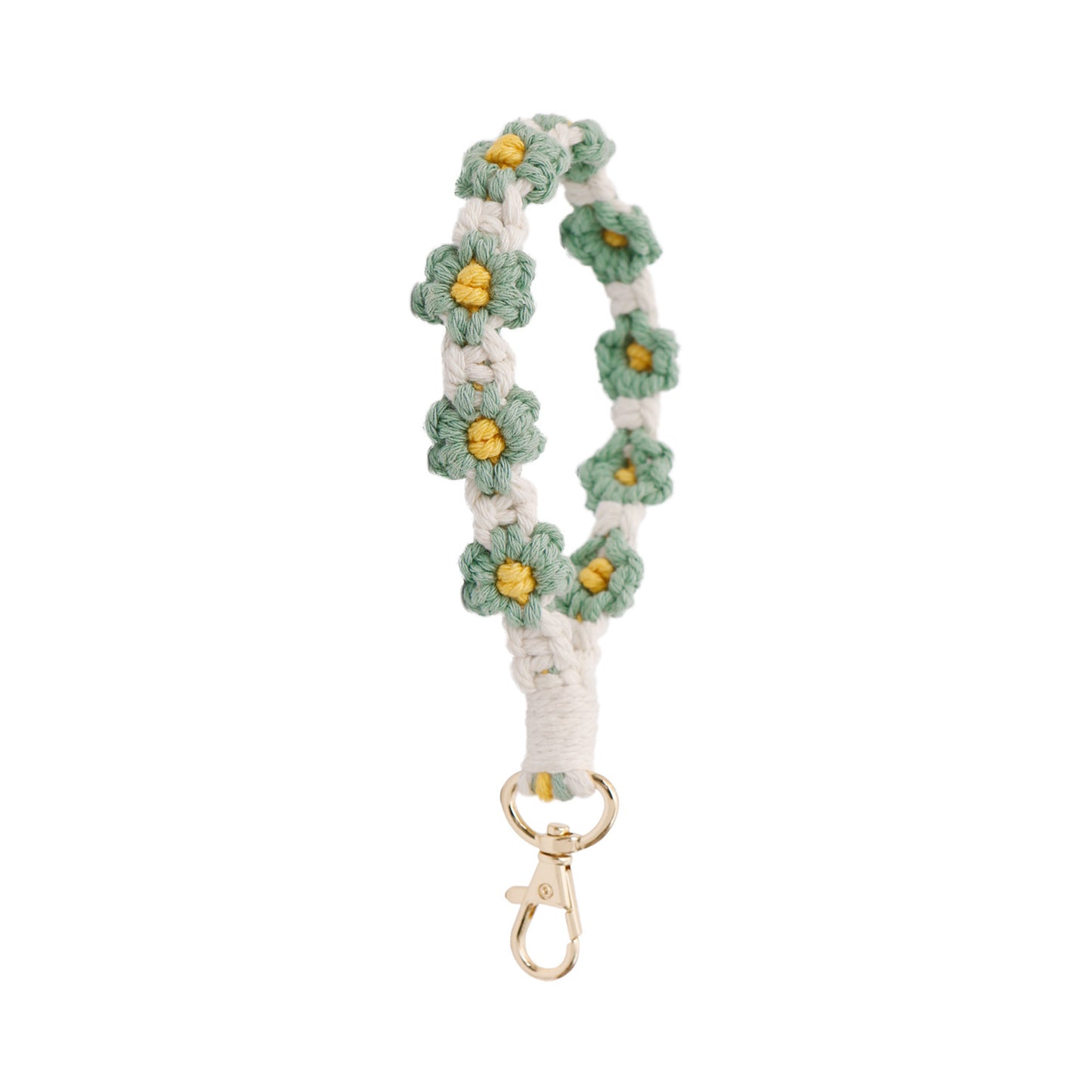 Little Daisy Flower Wrist Strap Keychain
