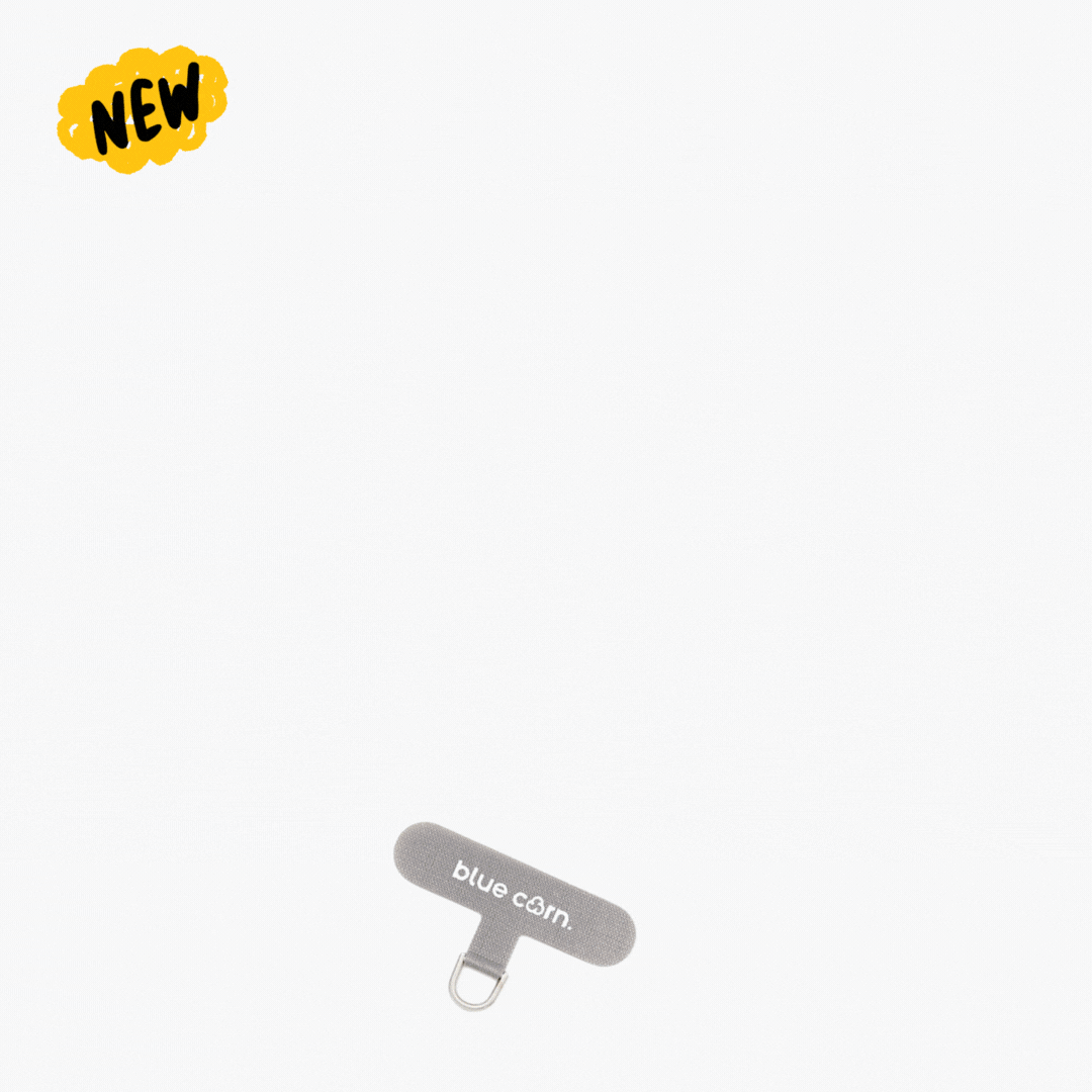 Braided Bead Charm Phone Strap â Pastel Sky Blue Edition