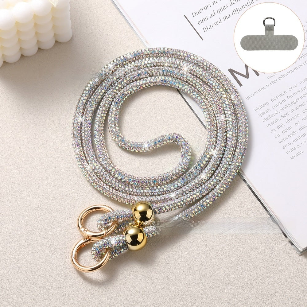 ✨ Luxury Rhinestone Phone Lanyard – Elegant Hands-Free Bling