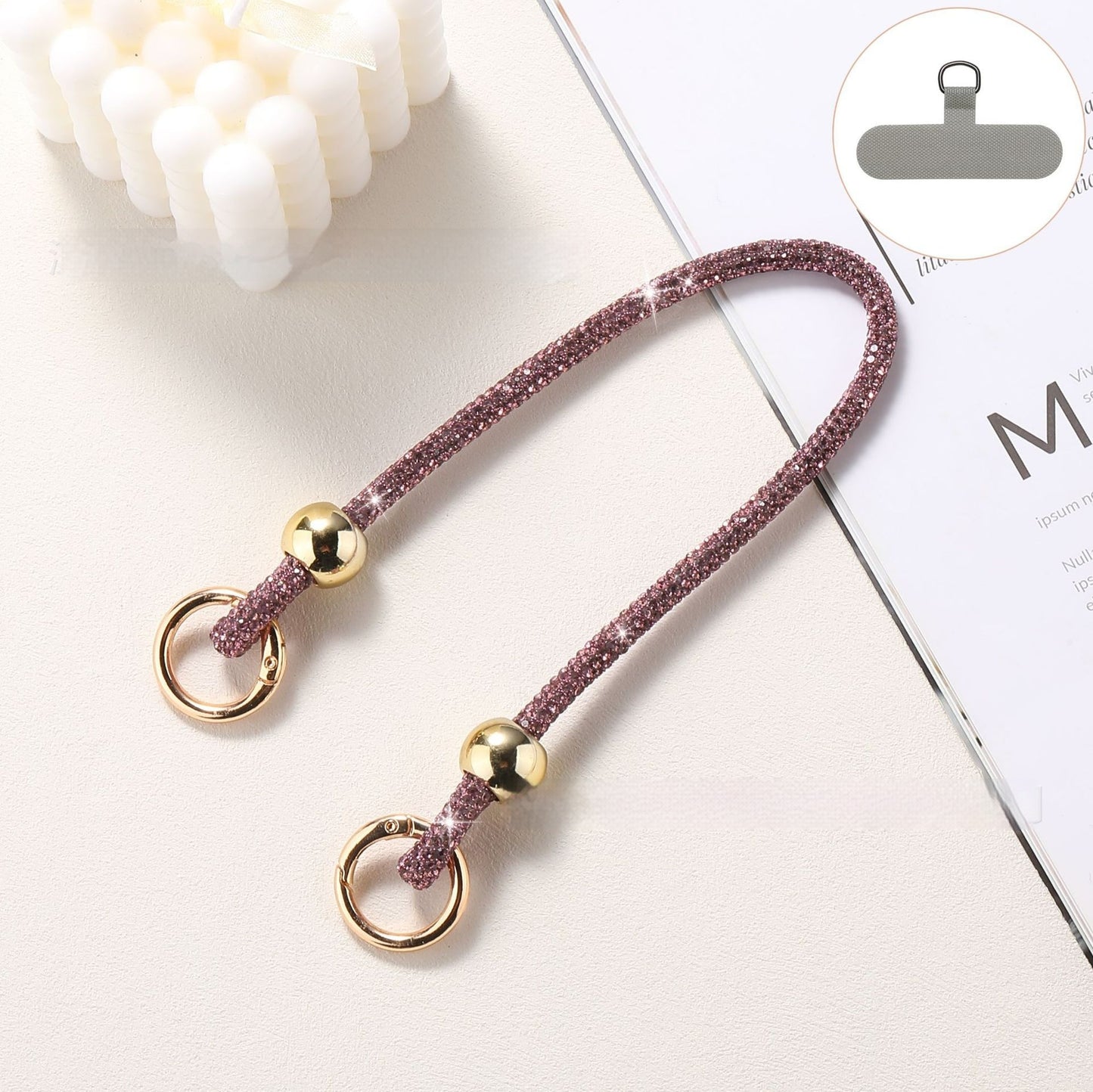 ✨ Luxury Rhinestone Phone Lanyard – Elegant Hands-Free Bling