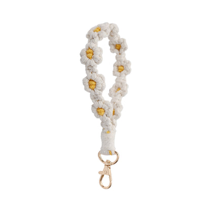 Little Daisy Flower Wrist Strap Keychain