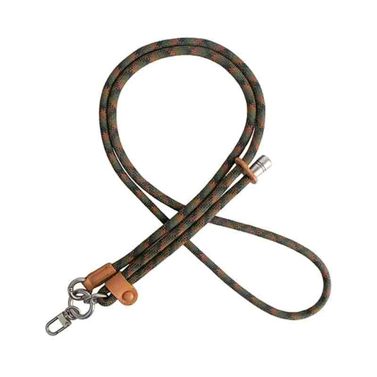 Adjustable Crossbody Pattern Lanyard - Brown