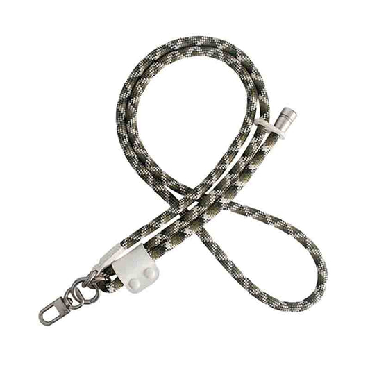 Adjustable Crossbody Pattern Lanyard - White