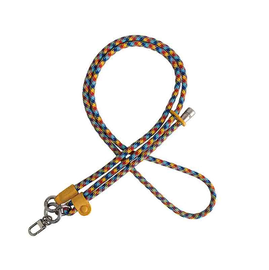 Adjustable Crossbody Pattern Lanyard - Yellow