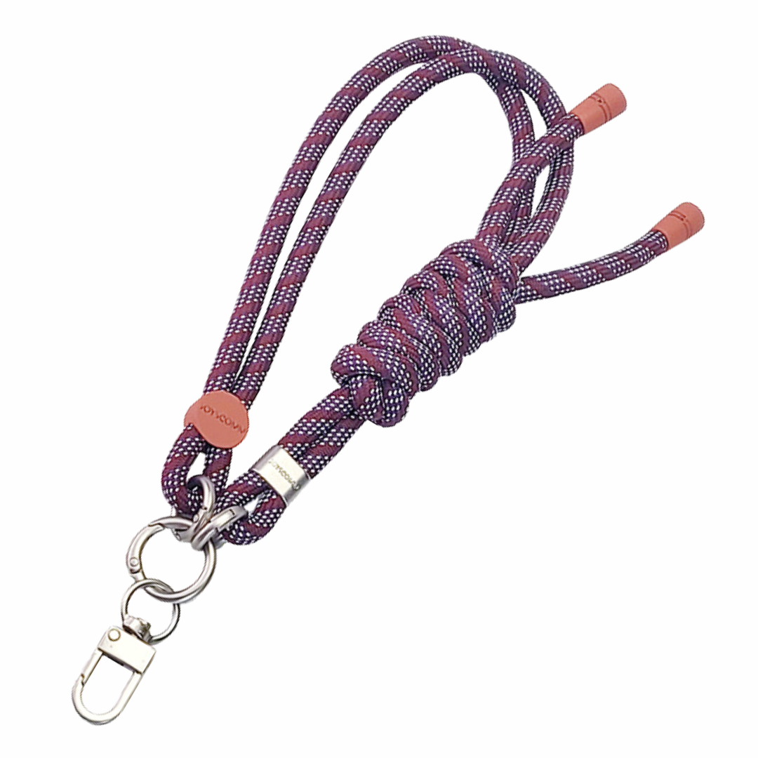 Tali Pergelangan Tangan Telefon Jalinan Jalinan Tangan – Gelang Tangan dengan Lampiran Telefon Logam Percuma