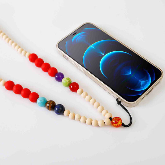 Wooden & Silicone Beads Lanyard