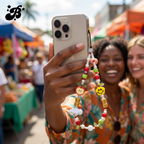 Colorful Beaded Phone Wrist Strap | Bag Charm & Keychain