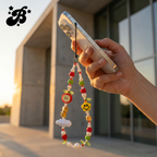 Colorful Beaded Phone Wrist Strap | Bag Charm & Keychain