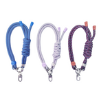 Handwoven Braided Dotted Phone Wrist Strap – Wristlet with Free Metal Phone Attachment