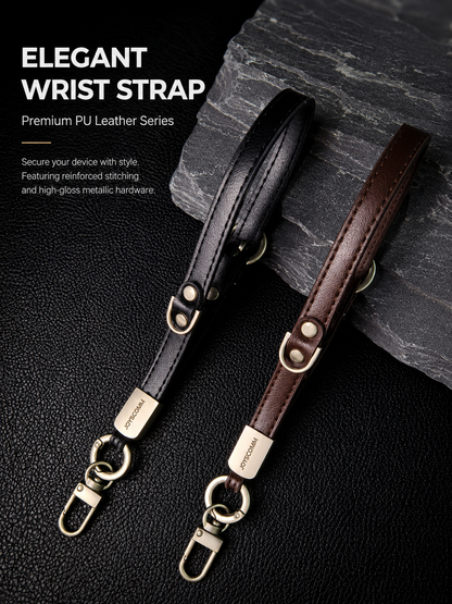 PU Leather Phone Wrist Strap — Secure, Stylish & Drop-Proof