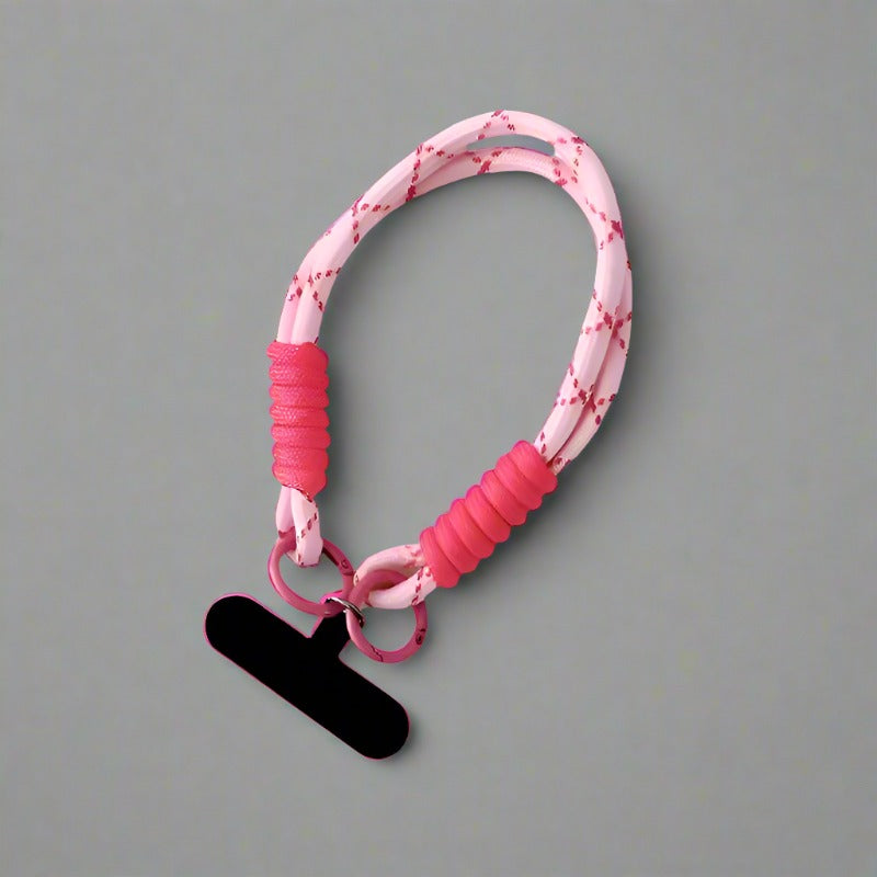 Paracord Phone Wristlet - Pink/Light Pink