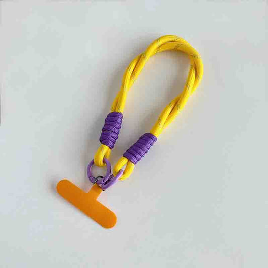 Paracord Phone Wristlet - Purple/Yellow