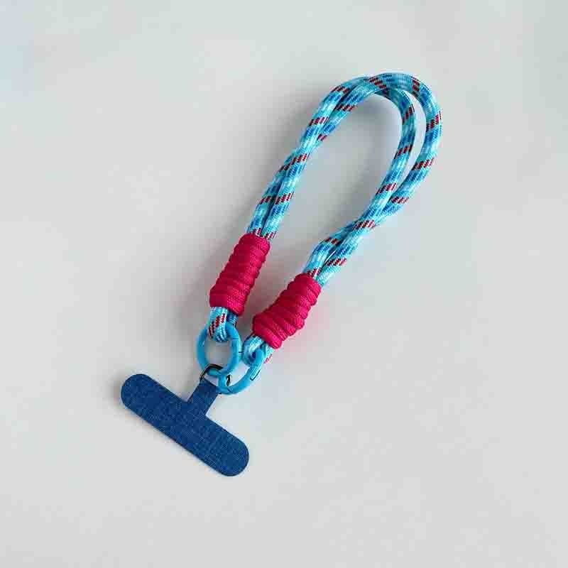 Paracord Phone Wristlet - Pink/Blue