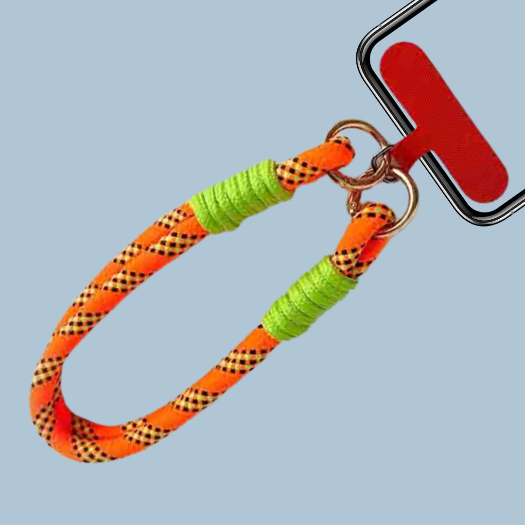 Paracord-Handyarmband – Neongrün