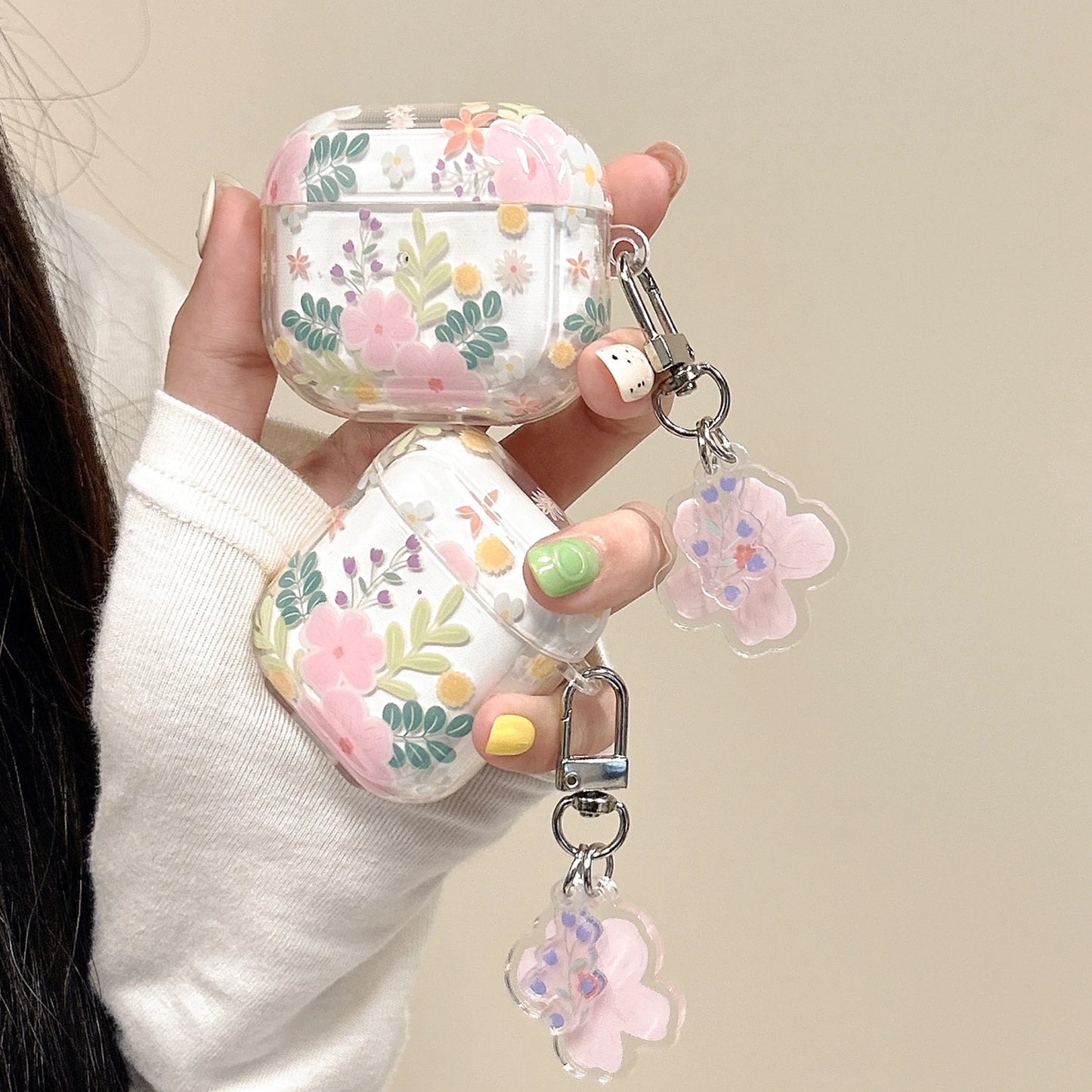 Wireless Bluetooth AirPods Case with Flower Power