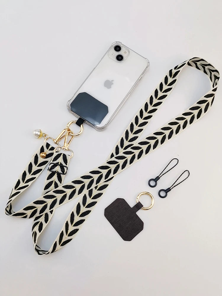 Pearl Pendant Crossbody Mobile Phone Lanyard