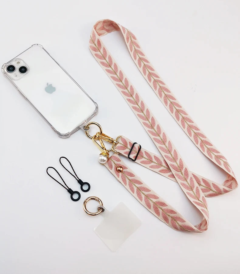 Pearl Pendant Crossbody Mobile Phone Lanyard