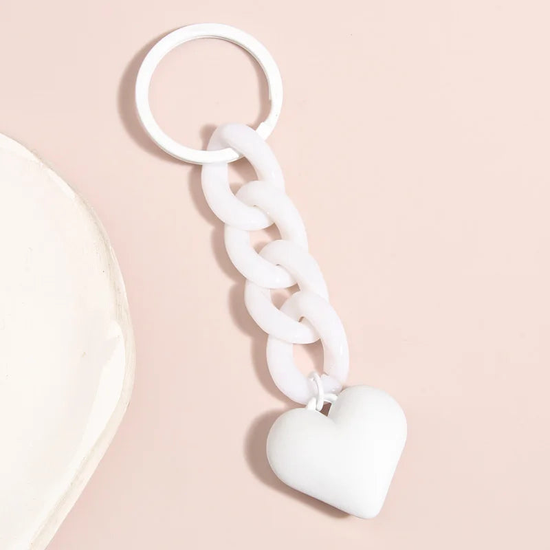 💖 Handmade Heart Acrylic Keychain