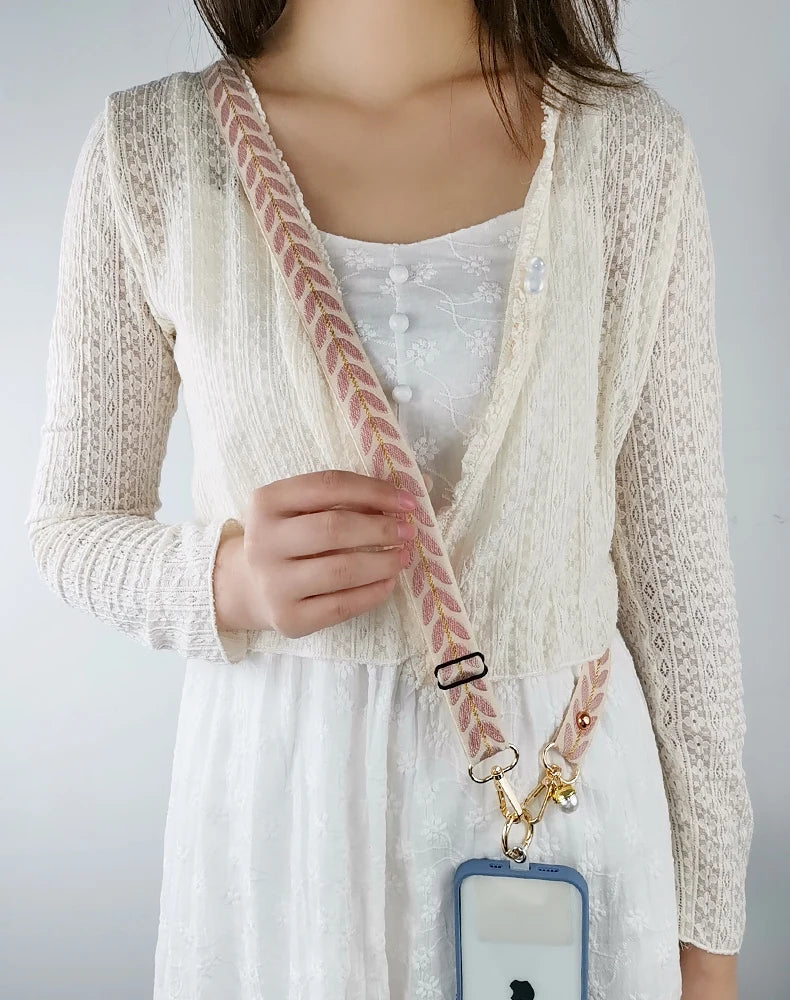 Pearl Pendant Crossbody Mobile Phone Lanyard