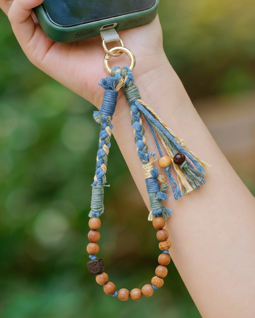 Aegean Mist Phone Charm Strap Lifestyle