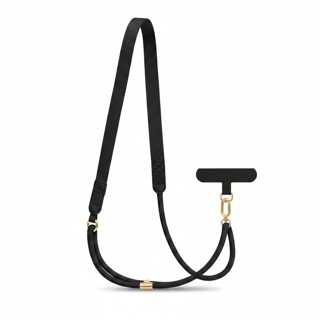 Black Crossbody Strap Clean Product Shot
