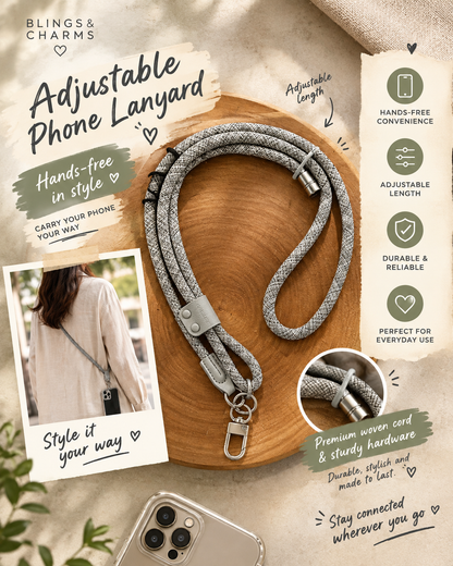 Adjustable Mosaic Lanyard – Stylish, Versatile & Durable!