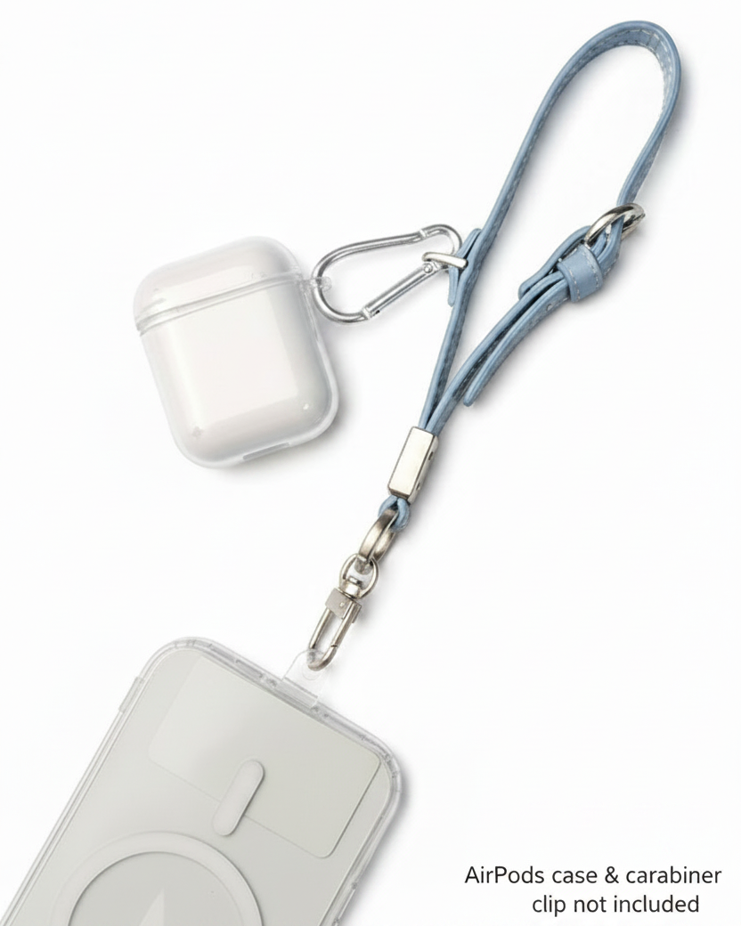 Blue Wrist Strap Lanyard Clean Product