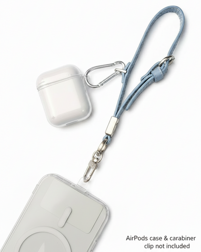 Blue Wrist Strap Lanyard Clean Product
