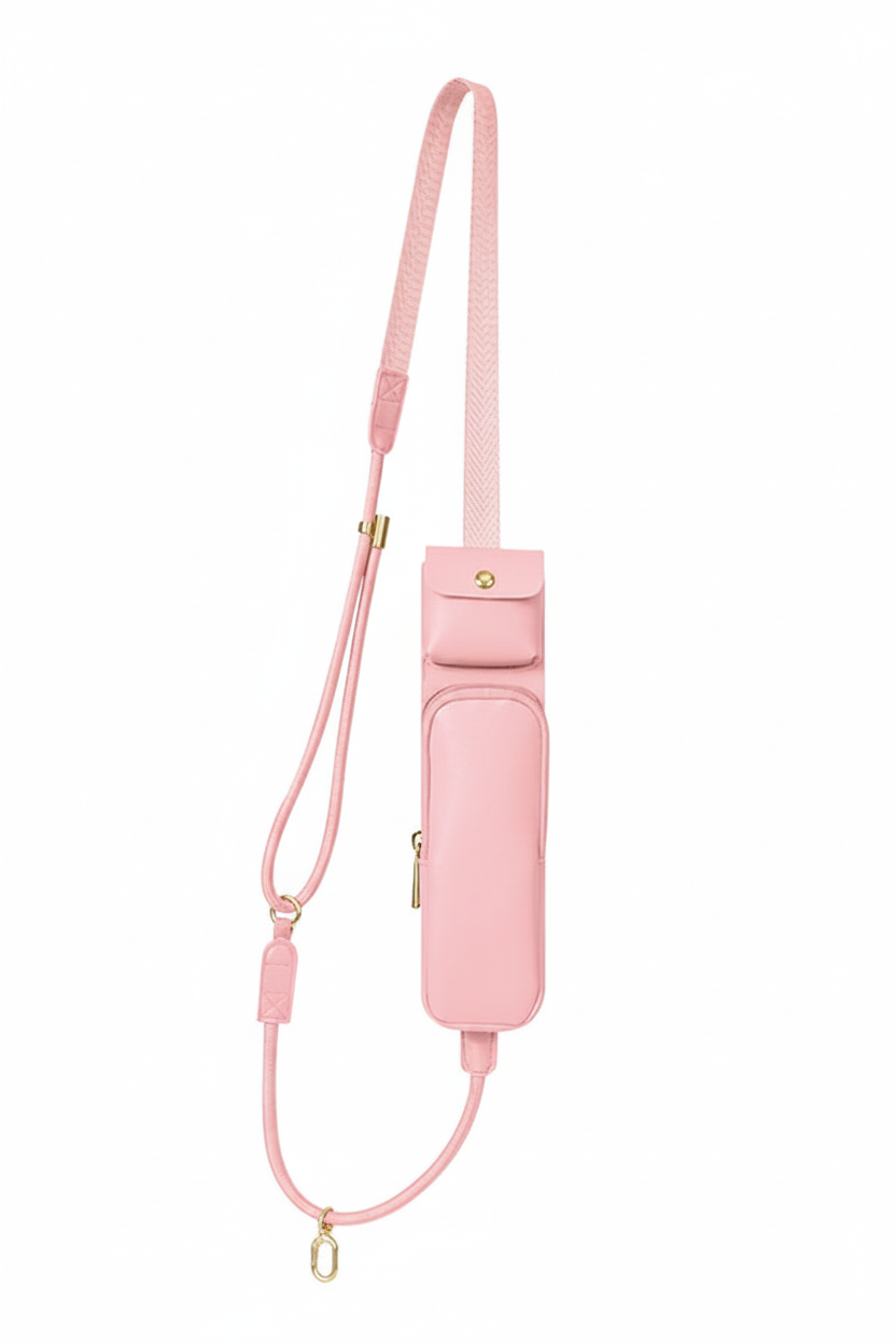 Blush Pink Crossbody Phone Lanyard – Clean Product Image