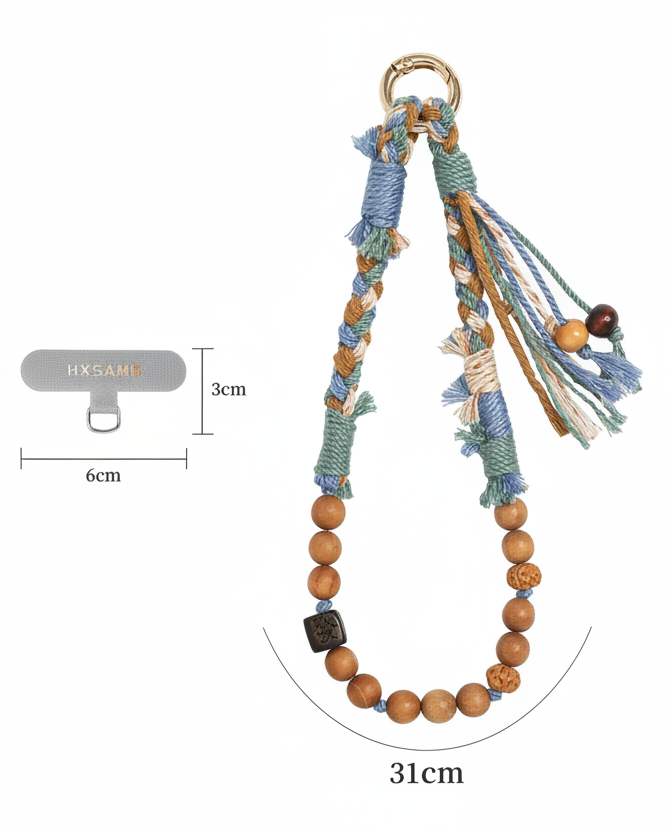 Bohemian Beaded Phone Strap - Clean
