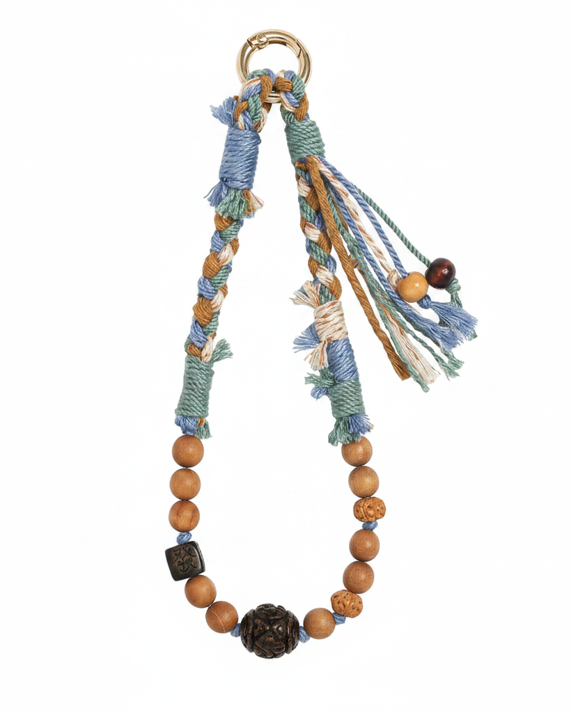 Boho Phone Charm Strap - Clean White Background