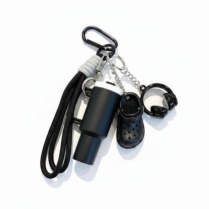Creative Mini Keychain Charm Set – Black Variant No Camera