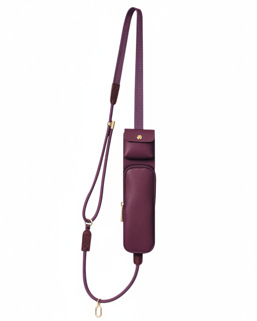 Crossbody Phone Pouch — All-in-One Zip Case, Adjustable Strap, 8 Colors