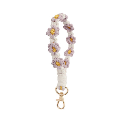 Little Daisy Flower Wrist Strap Keychain