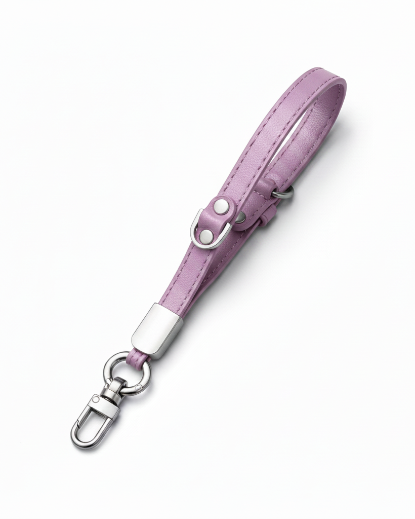 Lavender PU Leather Wrist Strap