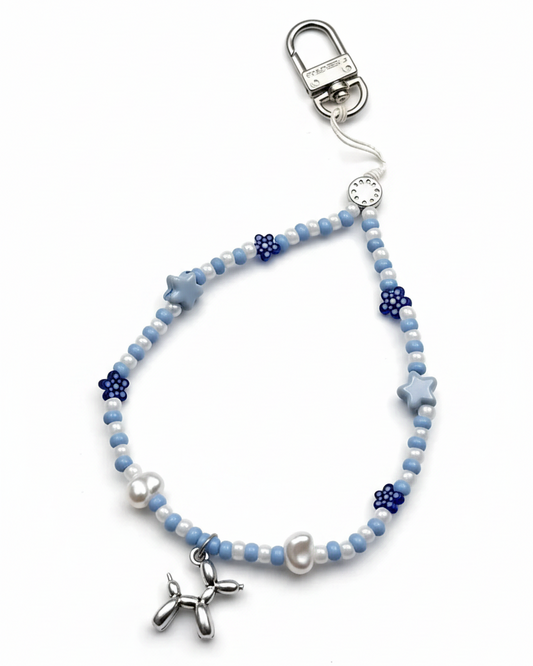 Sky Charm Beaded Phone Wristlet